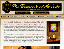 Tablet Screenshot of mrdominics.com
